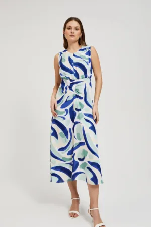 Rochie midi cu model mint