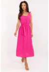 Rochie midi cu nasturi decorativi -