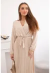 Rochie midi cu pliuri -