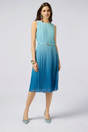 Rochie midi cu pliuri si o curea