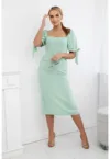 Rochie midi cu slit in partea din spate -