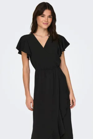 Rochie midi cu volane