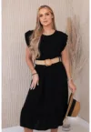 Rochie midi cu volane -