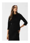 Rochie midi dama -  Gwalchakin - neagra