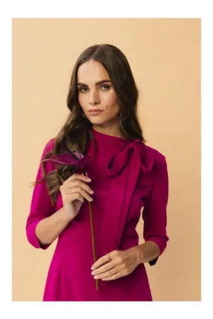 Rochie midi dama - Gwalchakin - pruna