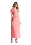 Rochie midi dama Kadydwyr M668 coral