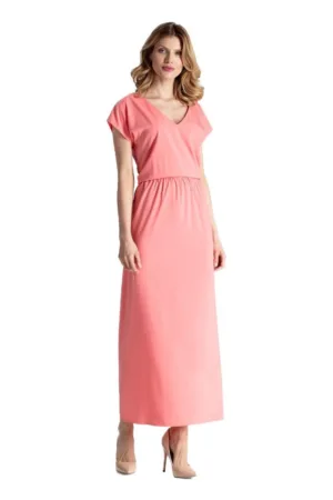 Rochie midi dama Kadydwyr M668 coral
