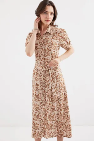 Rochie midi dama HiCCUP - viscoza - floral