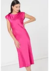 Rochie midi de satin Aquile