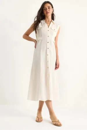 Rochie midi  cu decolteu în V și fundă