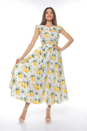 Rochie midi din bumbac