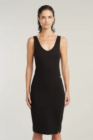 Rochie midi din bumbac organic cu croiala cambrata