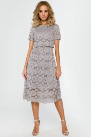 Rochie midi din dantela -