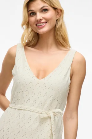 Rochie midi din dantela sangallo