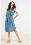 Rochie midi din denim Bree