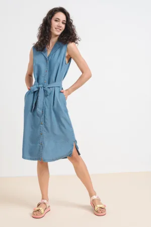 Rochie midi din denim Bree