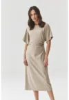 Rochie midi din modal si amestec de lana