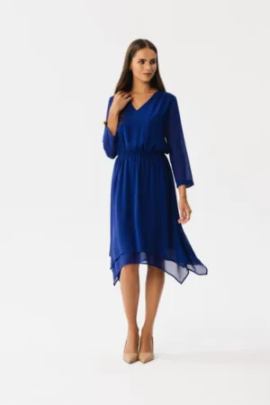 Rochie midi din sifon -