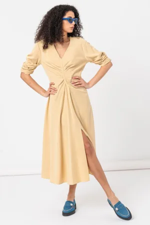 Rochie midi din tencel