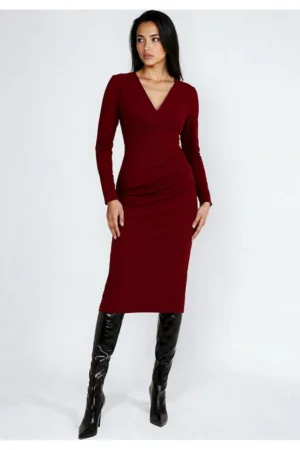 Rochie midi din tricot Selin