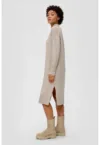 Rochie midi din tricot cu guler inalt
