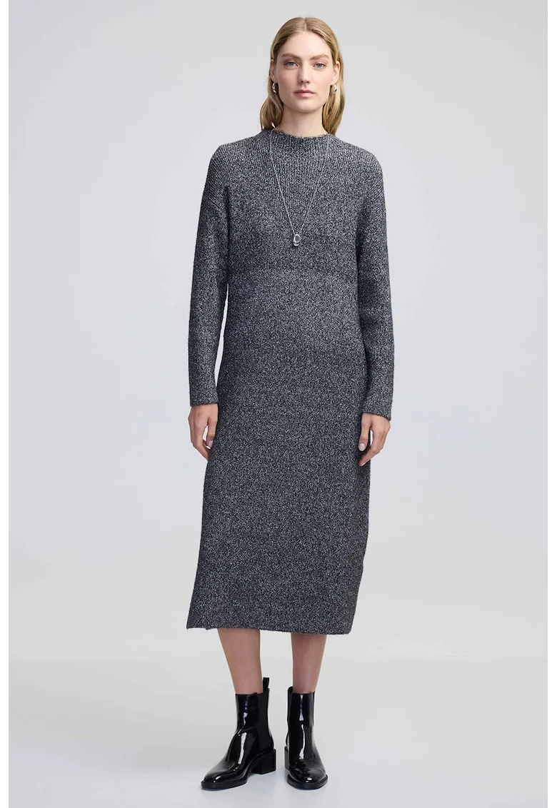 Rochie midi din tricot fin