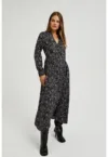 Rochie midi din viscose neagra