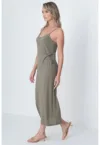 Rochie midi dreapta cu bretele inguste Canora