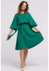 Rochie midi evazata cu cordon