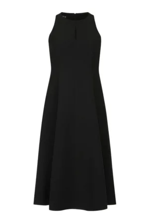 Rochie midi - evazata - cu detaliu decupat
