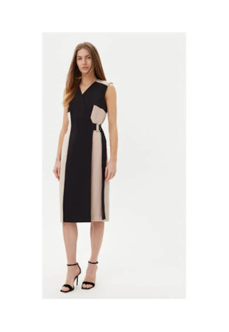 Rochie midi fara maneci - 100% poliester