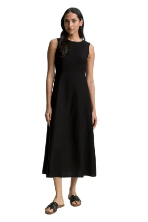 Rochie midi fara maneci din amestec de in