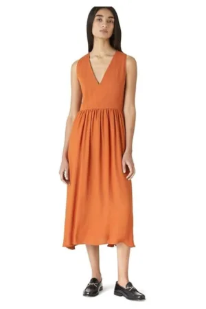 Rochie midi in A fara maneci -