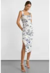 Rochie midi -  jerseu - albastru