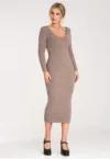 Rochie midi  mulata - bej - viscoza -