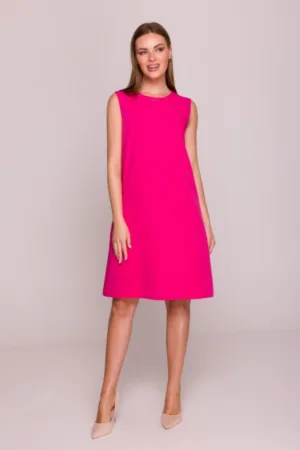 Rochie midi simpla fara maneci -