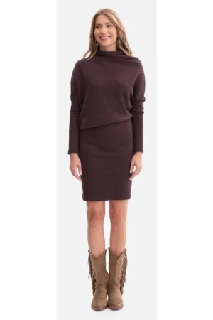 Rochie mini B309 - tricot - maneci lungi - 654987