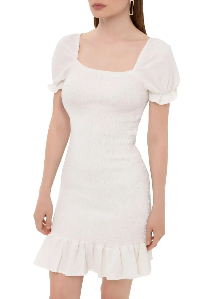 Rochie mini - Textil - natural -