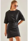 Rochie mini -  Comfort Fit - jerseu - negru