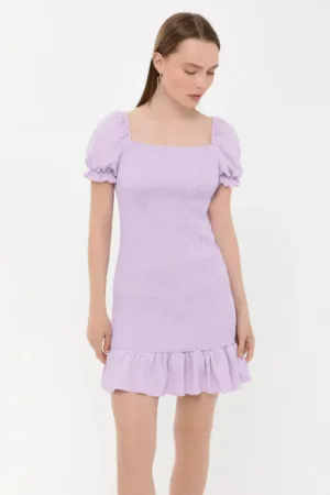 Rochie mini -  Violet - Poliester/Elastan