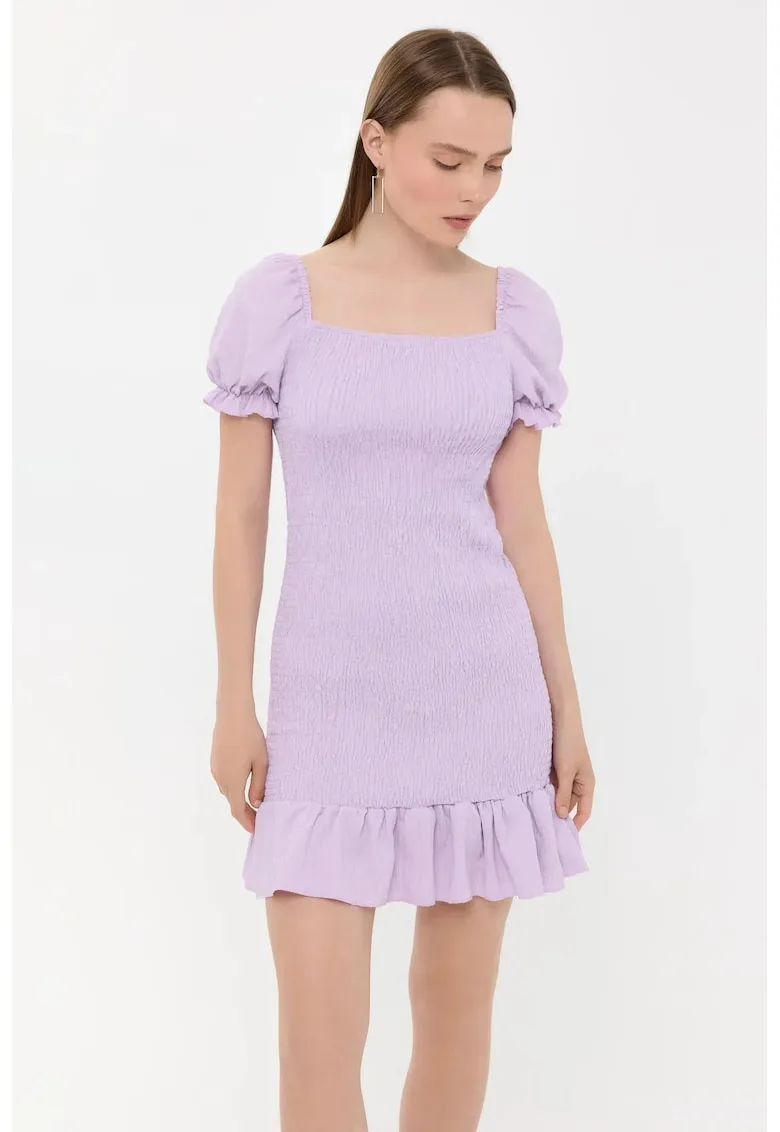 Rochie mini - Violet - Poliester/Elastan