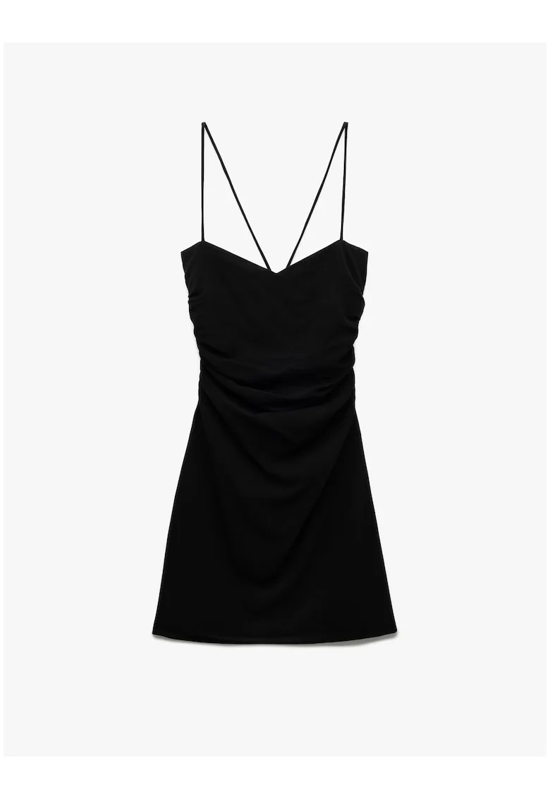 Rochie mini cu barete multiple