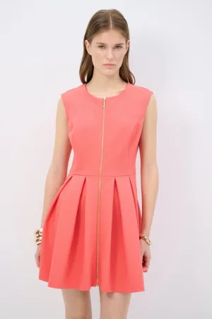 Rochie mini cu buzunare frontal - fara maneci