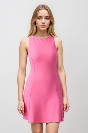 Rochie mini cu croiala in A - fara maneci