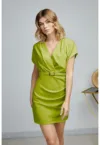 Rochie mini cu decolteu in V si o curea asortata Oslo