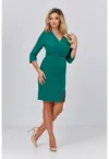 Rochie mini cu decolteu in V si slit lateral