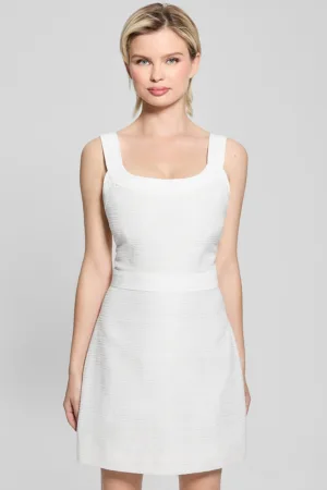 Rochie mini cu decolteu rotund si croiala inA