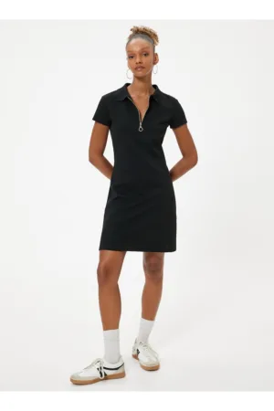 Rochie mini cu fermoar scurt