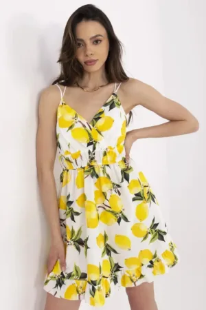 Rochie mini cu imprimeu cu citrice -