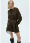 Rochie mini cu model torsade